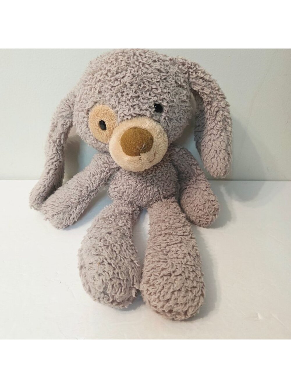 Gund Fuzzy Puppy Dog Plush Gray Shaggy Stuffed Animal